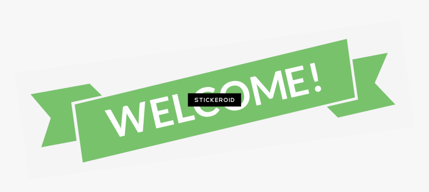 Green Welcome Banner Png Download Graphic Design Transparent