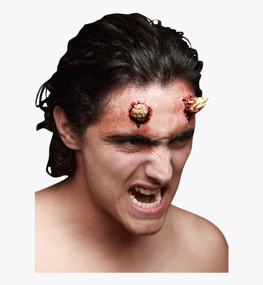 Small Evil Devil Horns Latex Appliance - Devil Horns Latex, HD Png Download