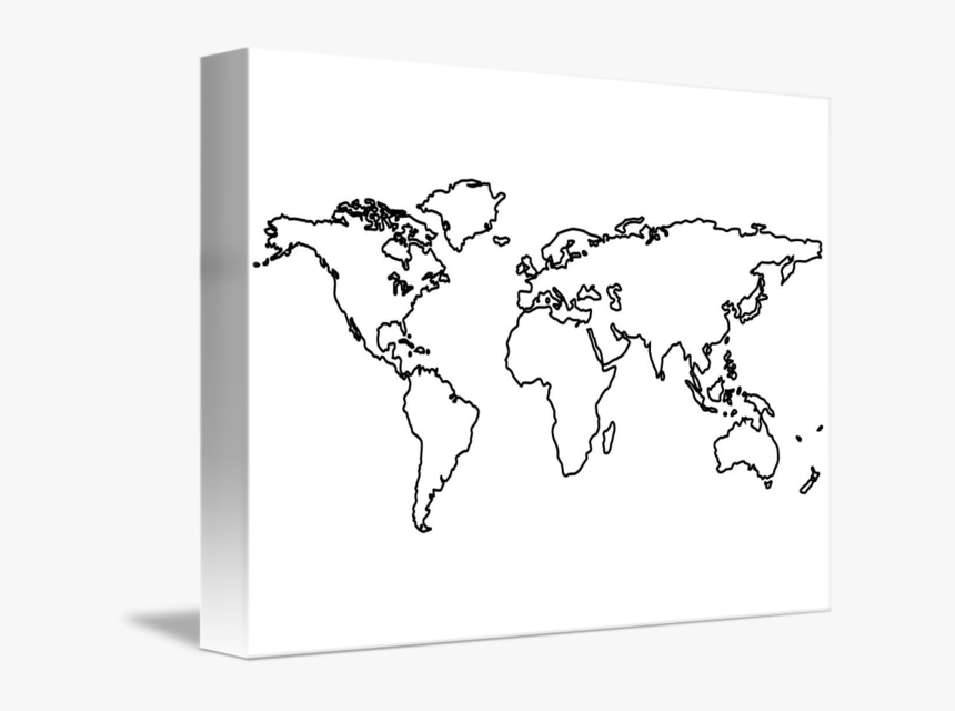 Black World Map Outlines Isolated On White By Laschon World Map Simple Tattoo Hd Png Download Transparent Png Image Pngitem