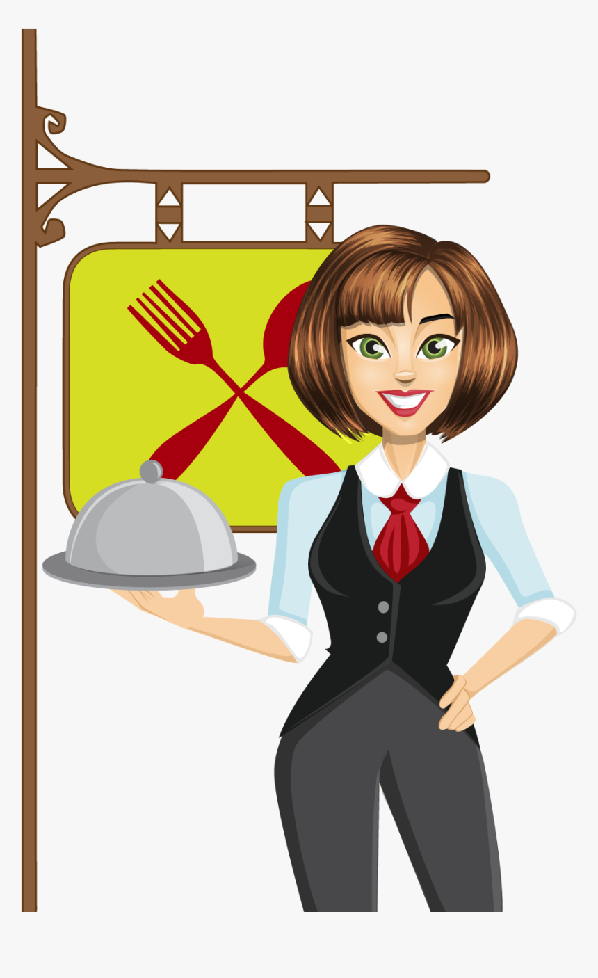 Robust Oriental Soup - Waitress Clipart, HD Png Download