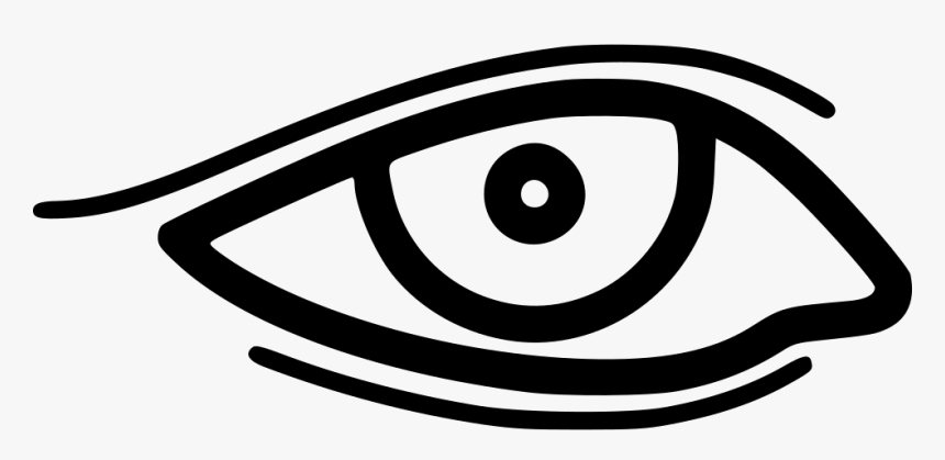 Eye With Eyeliner - Circle, HD Png Download