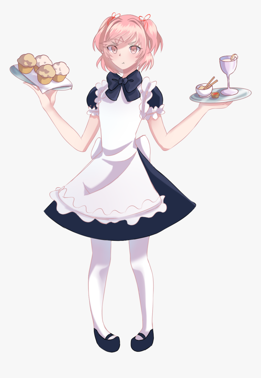 Natsuki In Maid Outfit, HD Png Download