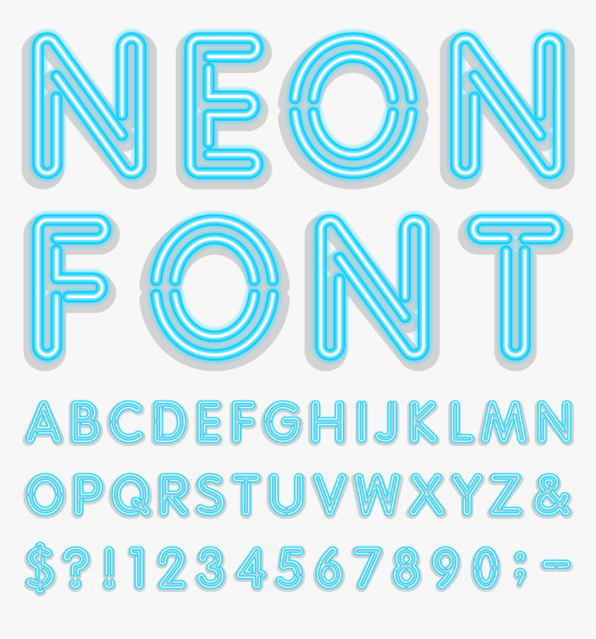 Blue Wordart Hi-tech Coupon Boston Neon Critics Clipart - Font, HD Png Download