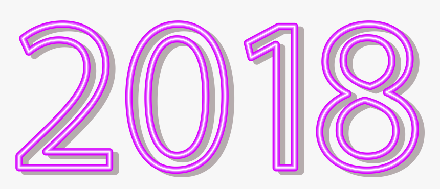Transparent Neon Line Png - 2018 Clip Art Purple, Png Download
