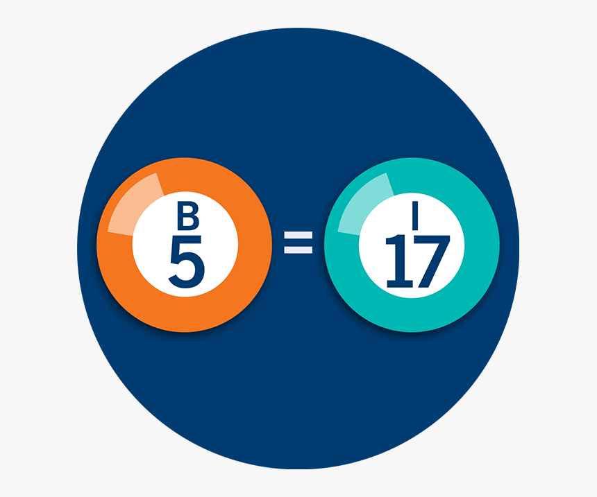 Two Bingo Numbers, B5 And I17, With An Equal Symbol - Circle, HD Png Download