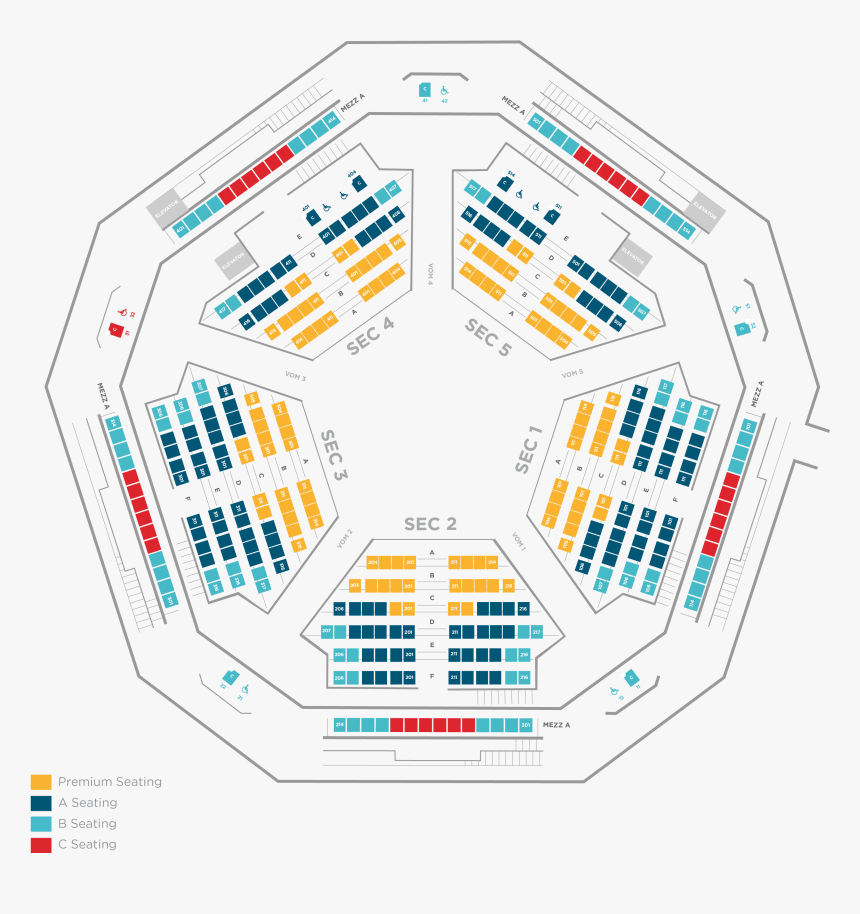 The Space Seat Map - Space Theatre Helen Bonfils Theatre Complex Denver, HD Png Download