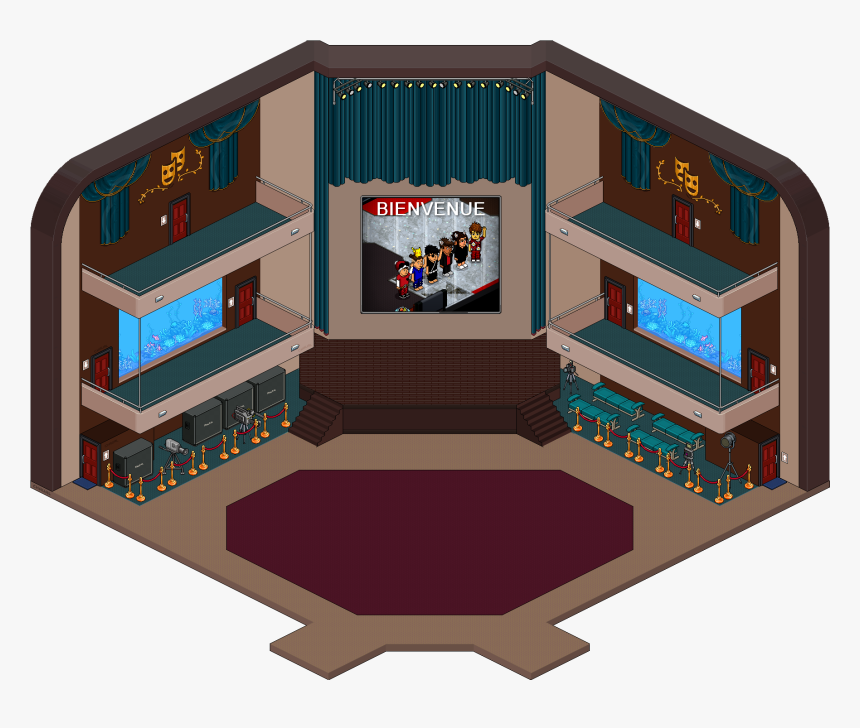 Theatre - Habbo Theater, HD Png Download