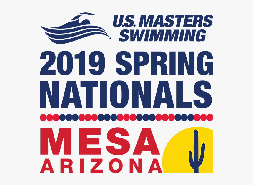 Usms 2019 Spring Nationals Mesa Arizona Color Logo - Nationals Swimming Logo 2019, HD Png Download