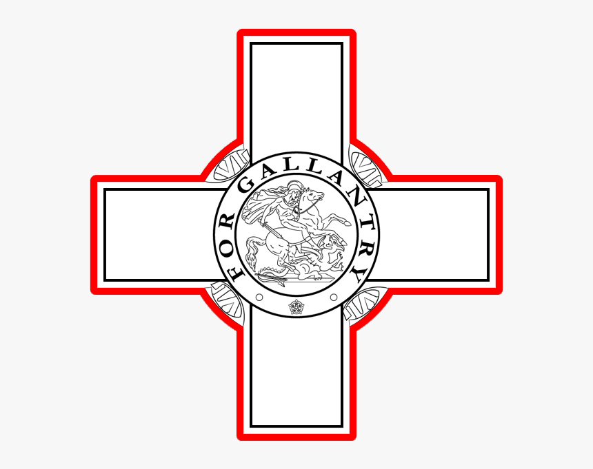 Maltese Flag George Cross Clipart , Png Download - George Cross Malta Flag, Transparent Png