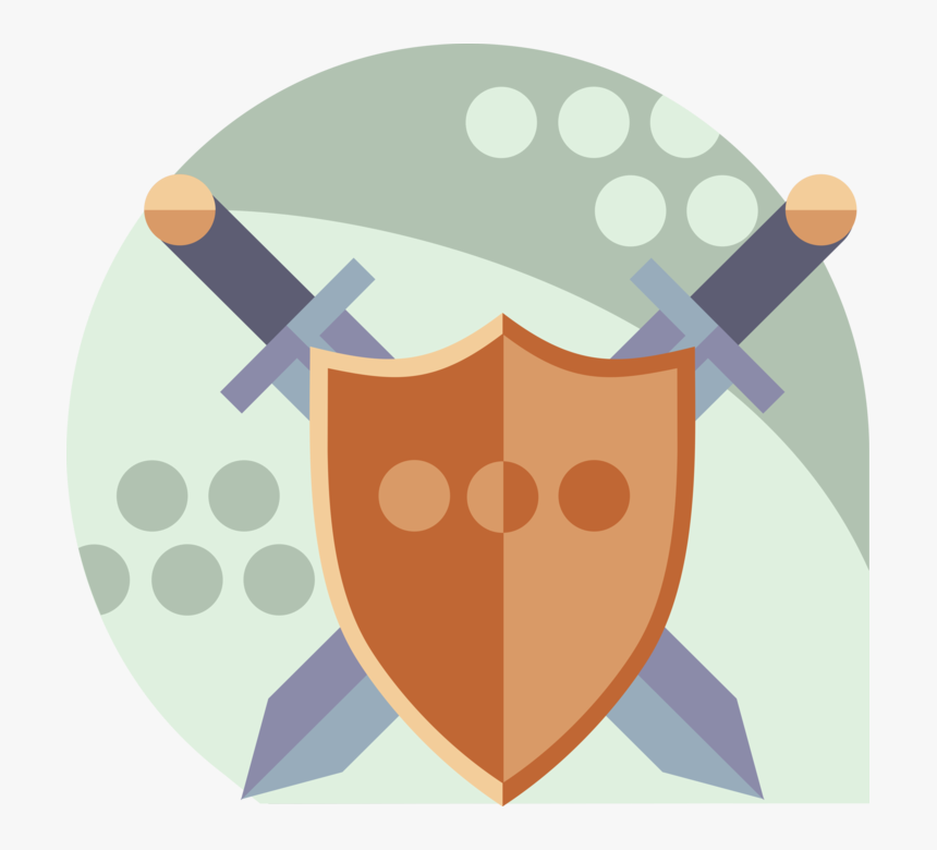 Vector Illustration Of Medieval Weapon Swords And Shield - Chiled Abuse Effect And Ways To Prevent, HD Png Download
