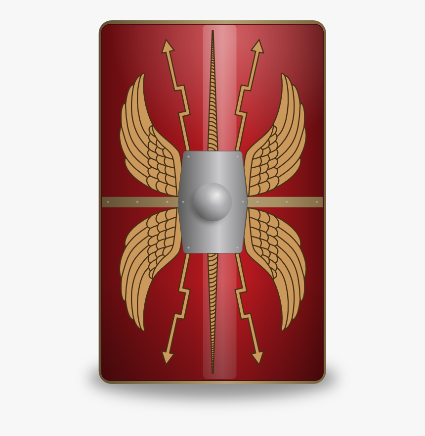 Roman Legion Shield Drawing, HD Png Download