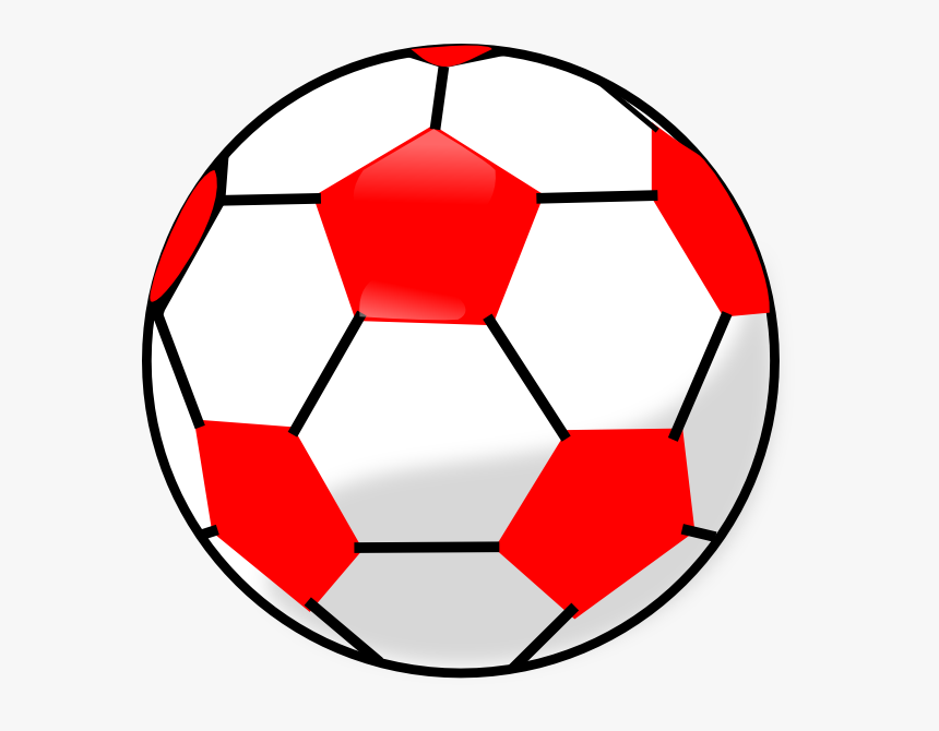 Red Soccer Ball Clip Art - Pink Soccer Ball Clipart, HD Png Download