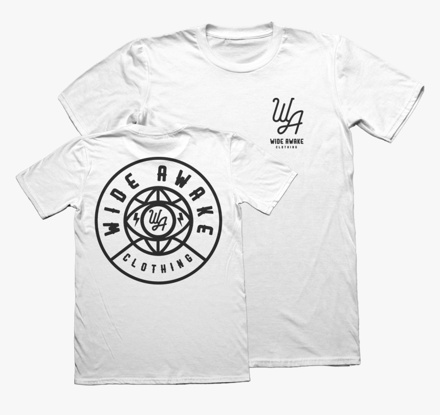 Image Of Wide Awake Lightning Bolt T-shirt White - Camisetas Br Shop, HD Png Download