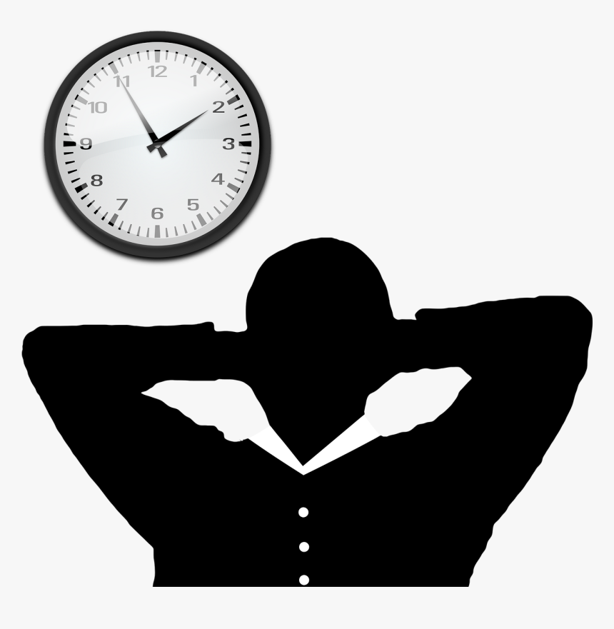 Man Relaxing Silhouette, HD Png Download