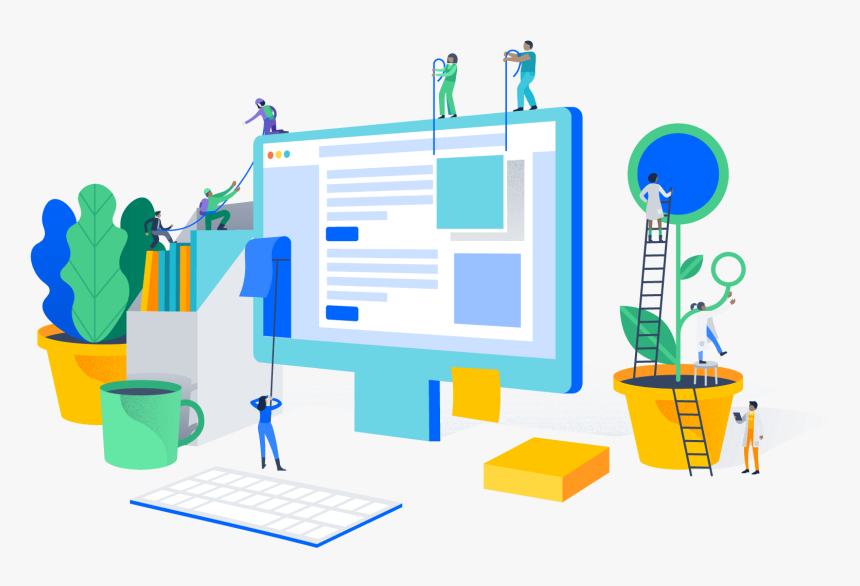 Landing Page Illustration Png, Transparent Png