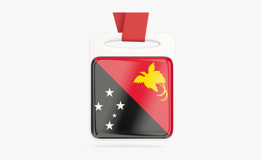 Card With Ribbon - Papua New Guinea Provincial Flags, HD Png Download