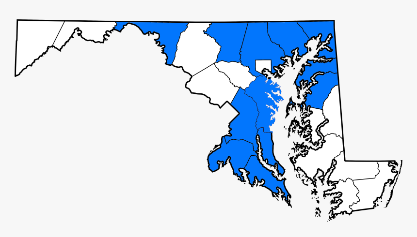 New County Map - Map Of Maryland, HD Png Download