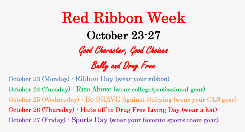 Red Ribbon Week Flyer - Orange, HD Png Download