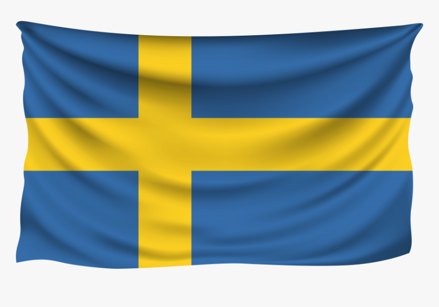 Transparent Swedish Flag Clipart - Swedish Flag Transparent Background, HD Png Download
