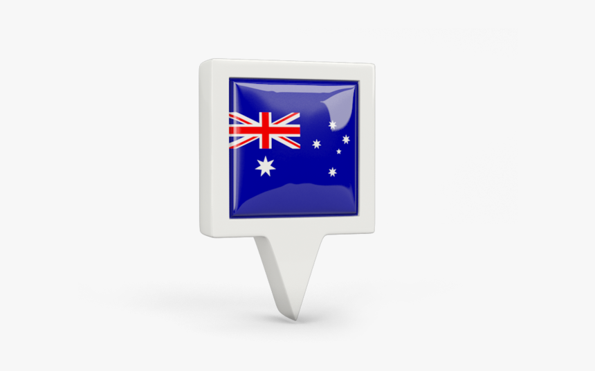 Square Pin Icon - Australia Flag, HD Png Download