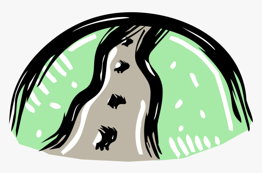 Vector Illustration Of Country Highway Road And Horizon, HD Png Download