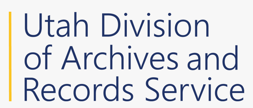 Utah Division Of State Archives - Utah Division Of Archives And Records Service, HD Png Download