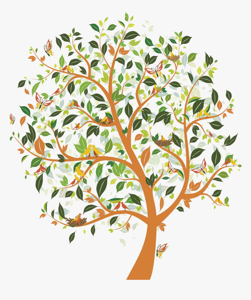 Draw Spring Tree, HD Png Download