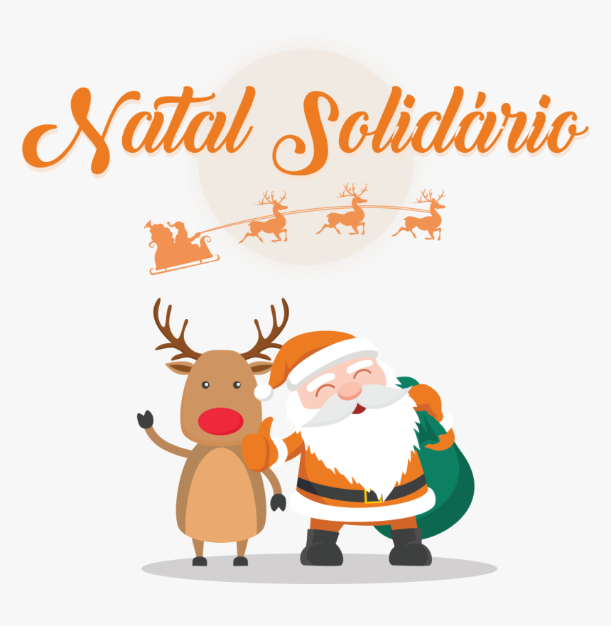 Natal Solidário - Father Christmas Images Png, Transparent Png