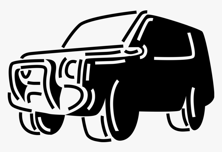 Vector Illustration Of Four Wheel Drive Off Road Automobile, HD Png