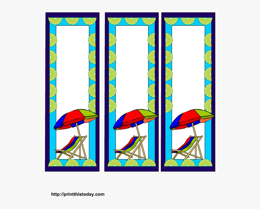 summer bookmarks free printable illustration hd png download transparent png image pngitem
