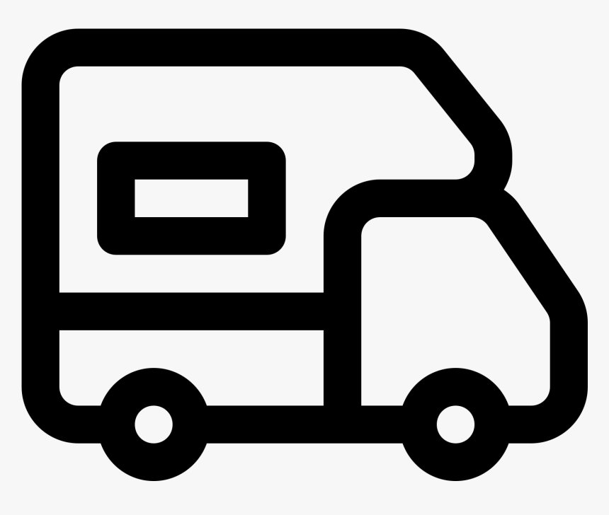 The Icon Is A Very Simplified Depiction Of An Rv Camper, HD Png Download