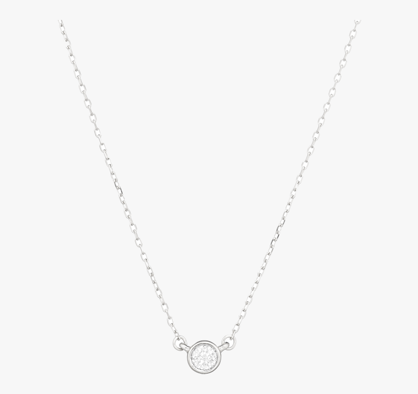 Single Diamond Necklace 
 Class - Pendant, HD Png Download