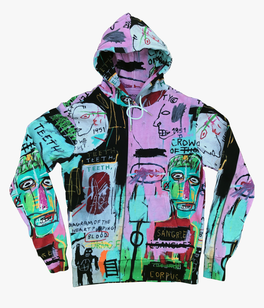 Jean Michel Basquiat Hoodie Sweater, HD Png Download