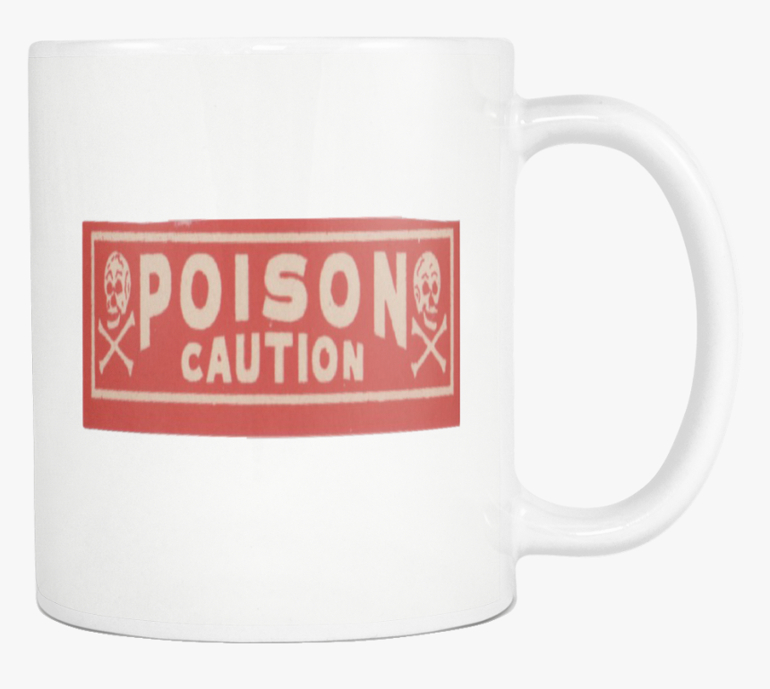 Poison Caution Skull Crossbones Vintage Label Halloween - Beer Stein, HD Png Download