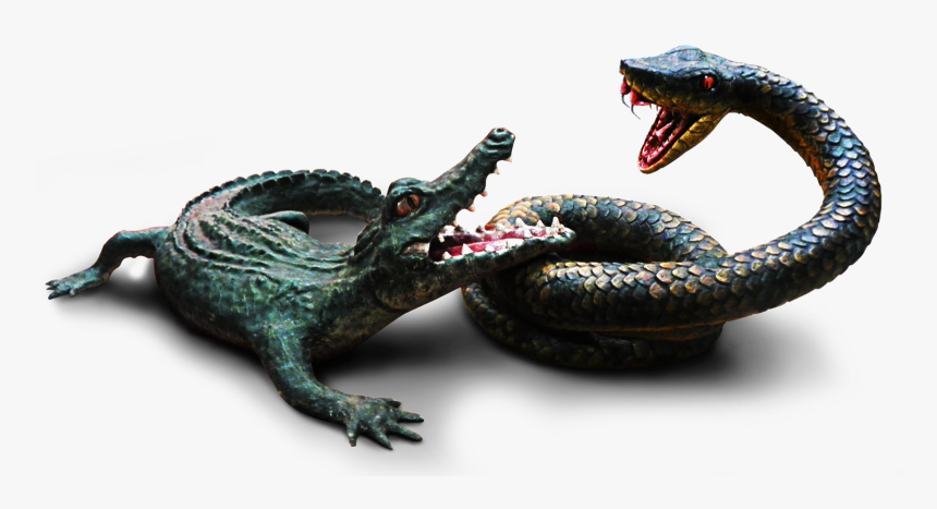 Transparent Aligator Png - Bronze Sculpture, Png Download