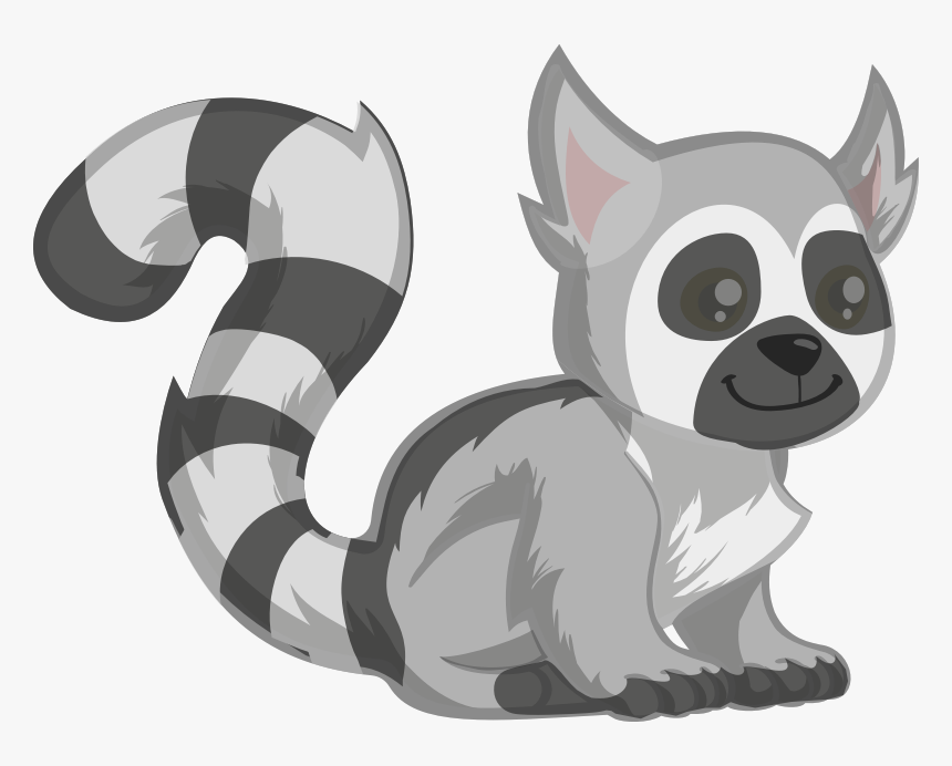 Ring-tailed Lemur - Ring Tailed Lemur Clip Art, HD Png Download