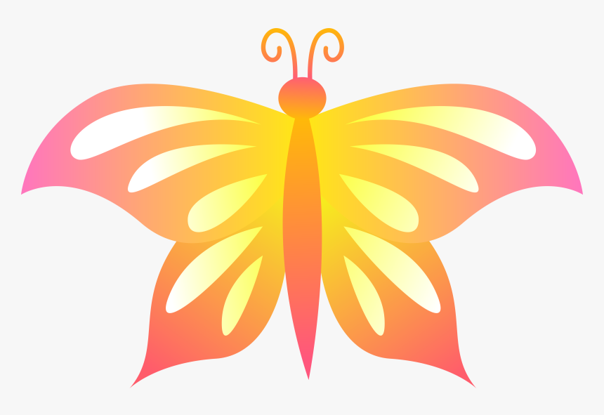 Butterfly Vector With Transparent Background - Illustration, HD Png Download