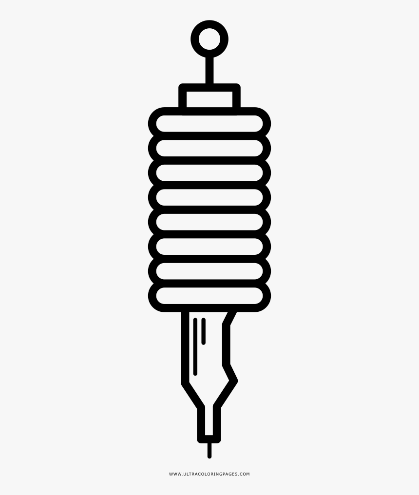 Tattoo Machine Coloring Page - Vector Graphics, HD Png Download