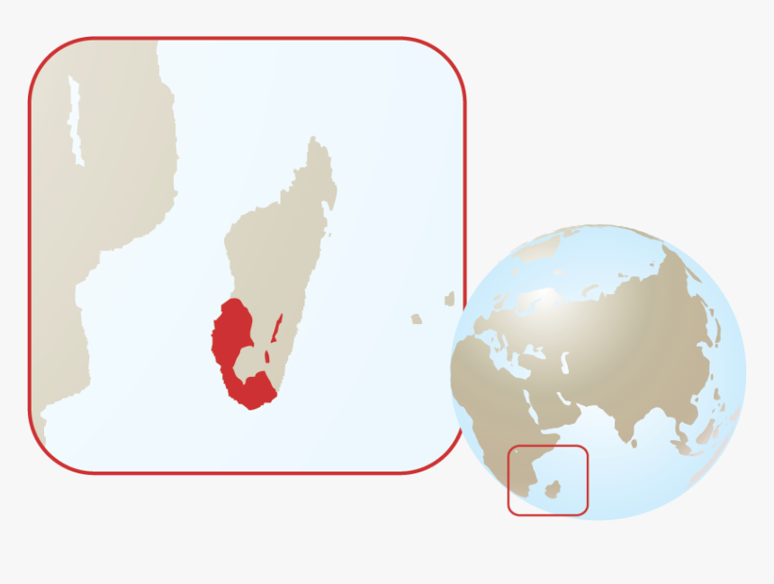 Distribution Map Of Black And White Ruffed Lemurs , - Aldabra Giant Tortoise Range, HD Png Download