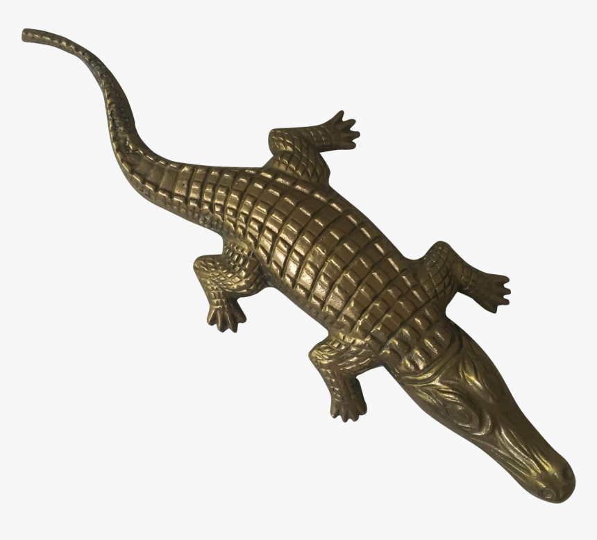 Brass Figure Alligators - Nile Crocodile, HD Png Download
