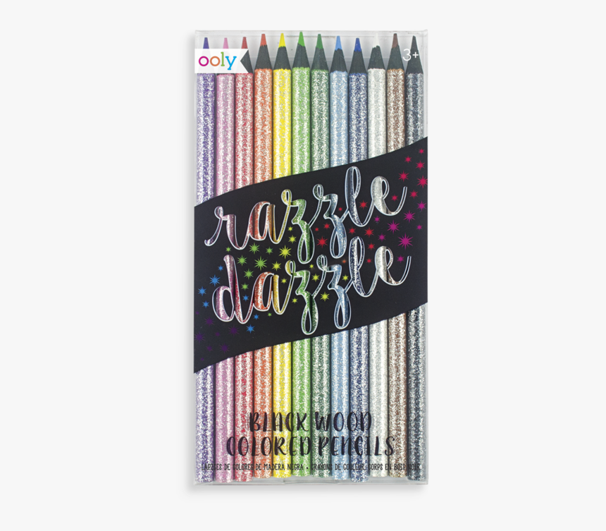 Razzle Dazzle Colored Pencils - Crayons De Couleur Pailletés, HD Png Download