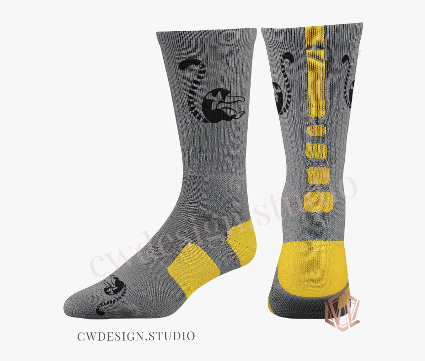 Lemur Jumping Silhouette Minimal Logo  - Nike Toe Socks Men, HD Png Download