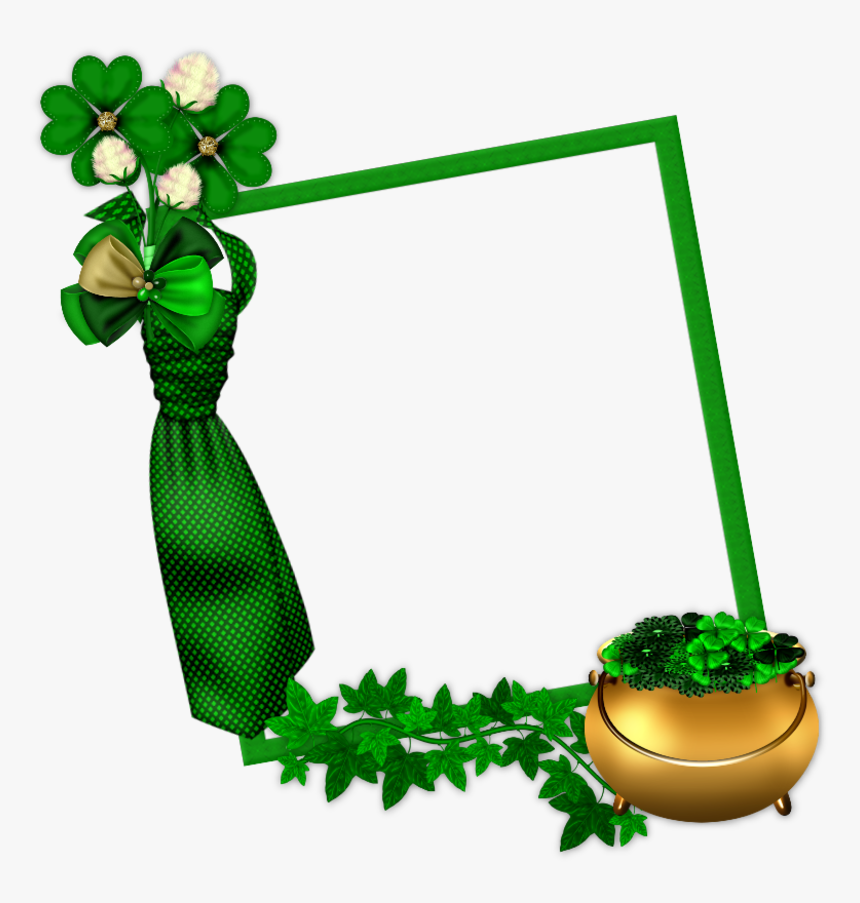 Cadre Saint Patricks Day Pictures Png Images - Bordure De Page St Patrick, Transparent Png