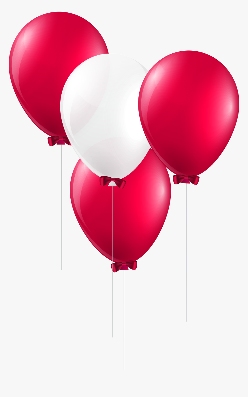 White Png For - Transparent Red Balloons Png, Png Download