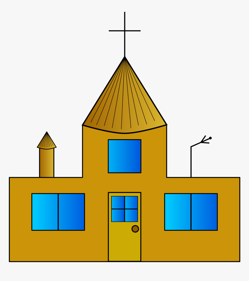 Golden House Clip Arts - Cross, HD Png Download