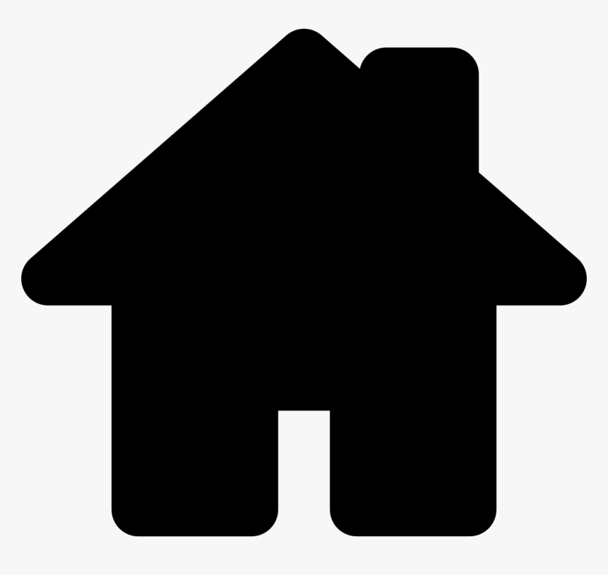 House Black Shape For Home Interface Symbol - Symbolen Huis, HD Png Download