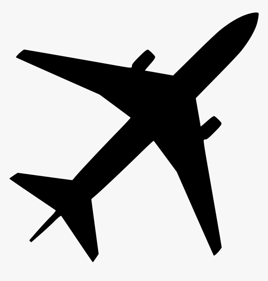 Airplane - Silhouette Airplane Clipart, HD Png Download