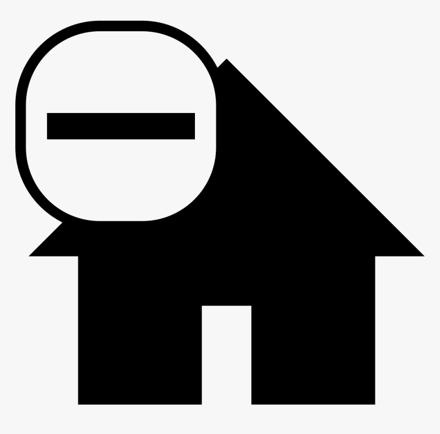 House Symbol With Minus Sign - House With Checkmark Icon, HD Png Download