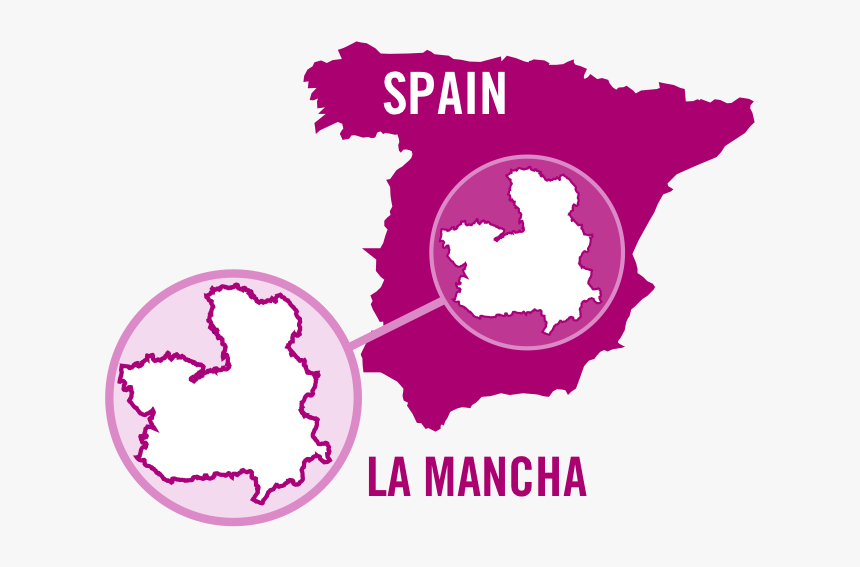 Spain La Mancha Rose 0001 - Gold Map Of Spain, HD Png Download