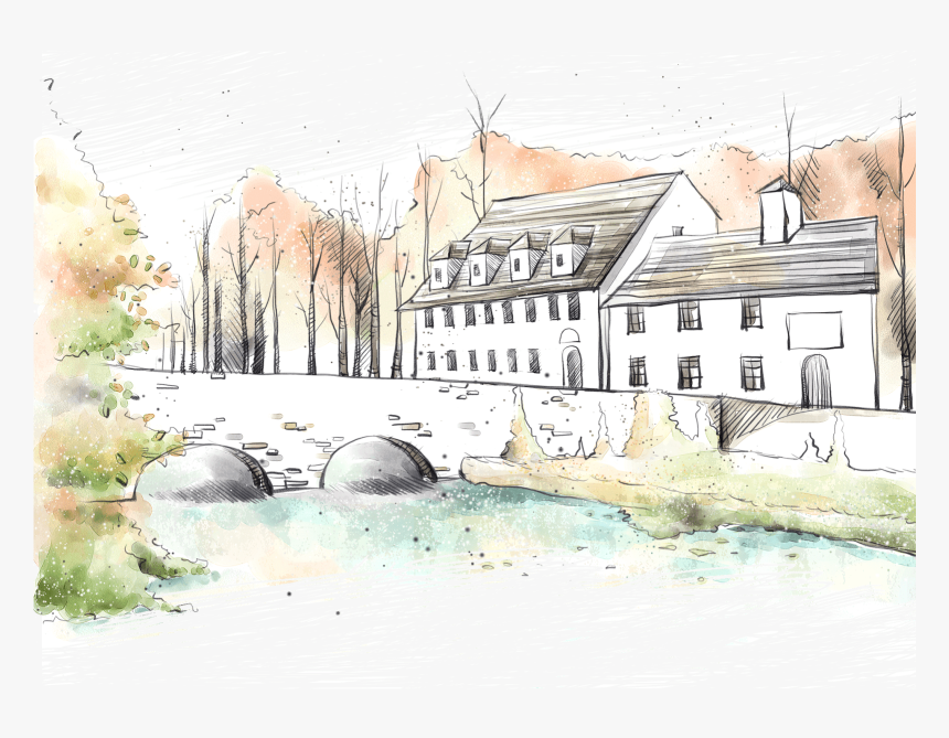 Transparent House Symbol Png - Watercolor Painting, Png Download
